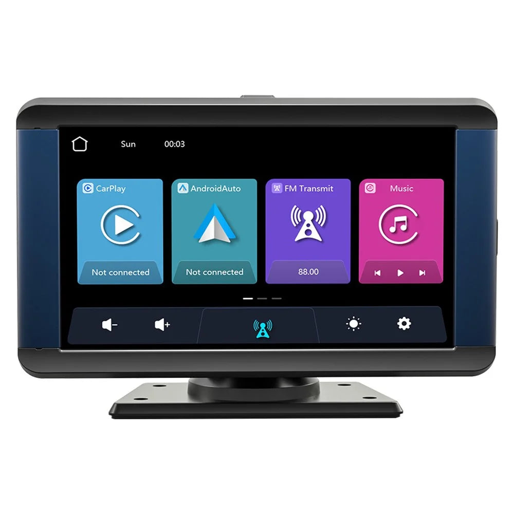 B300R 7 Inch Portable Car MP5 Player Built In Driving Recorder Bluetooth-compatible Wireless CarPlay - 1