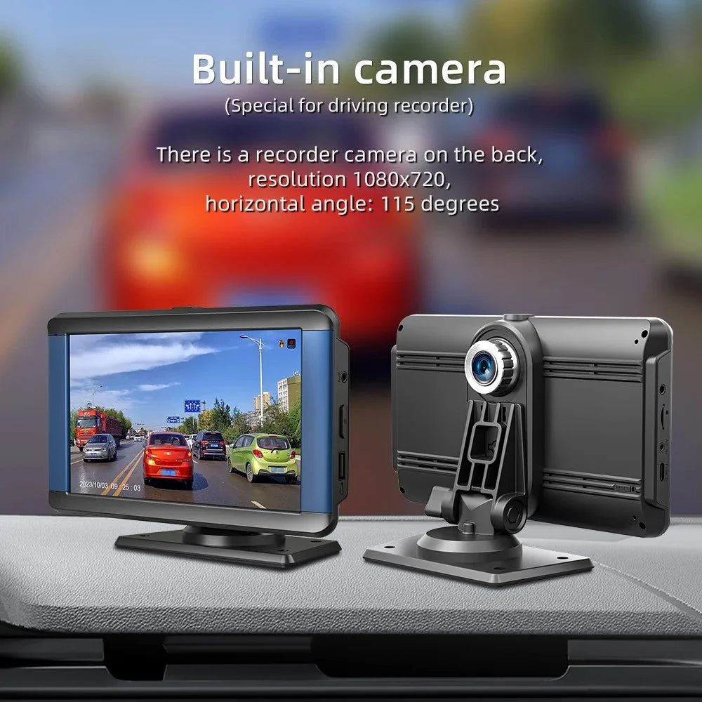B300R 7 Inch Portable Car MP5 Player Built In Driving Recorder Bluetooth-compatible Wireless CarPlay - 5