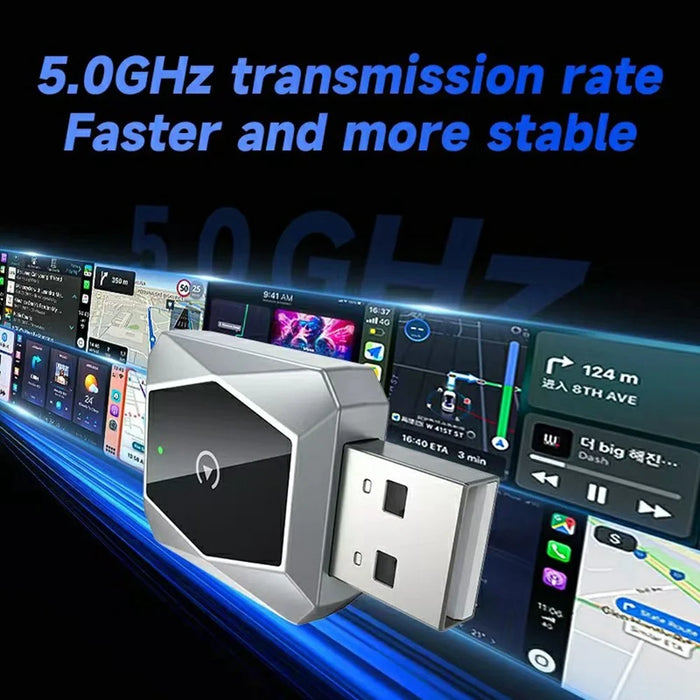 27 Mini 2 in 1 Wireless CarPlay Android Auto Adapter for Cars Wired to Wireless Upgrade - 2