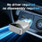 28 Mini 2 in 1 Wireless CarPlay Android Auto Adapter for Wired CarPlay Android Auto Vehicles Upgrade to Wireless - Silver - 3