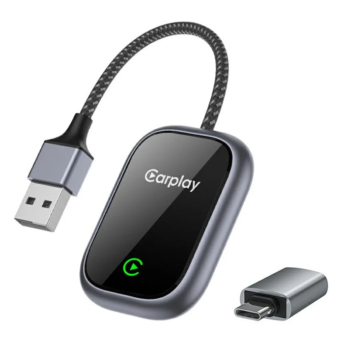 57 2 in 1 Wired to Wireless CarPlay Android Auto Adapter Cars Upgrade Converter - 1