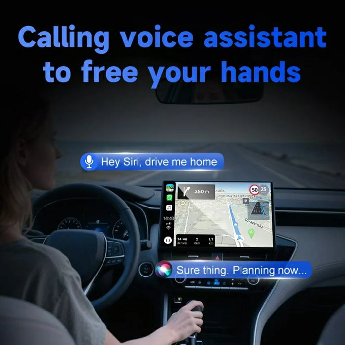 57 2 in 1 Wired to Wireless CarPlay Android Auto Adapter Cars Upgrade Converter - 6