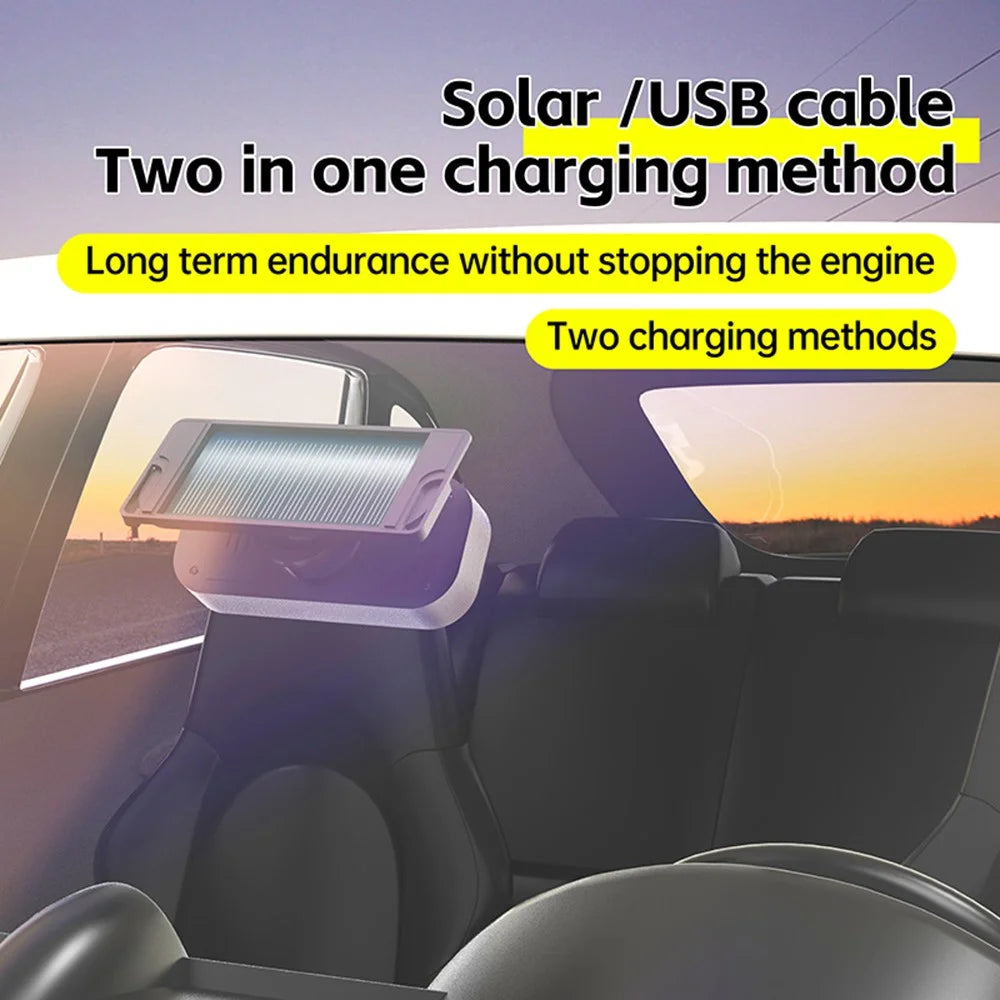 T14 Solar  /  USB Charging Tire Pressure Monitoring System Car TPMS with 4 External Sensors - 5