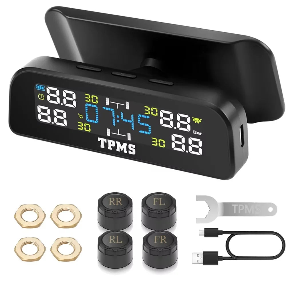 TY05 4 External Sensors Real Time Display Smart Tire Pressure Monitoring System for Car TPMS - 5