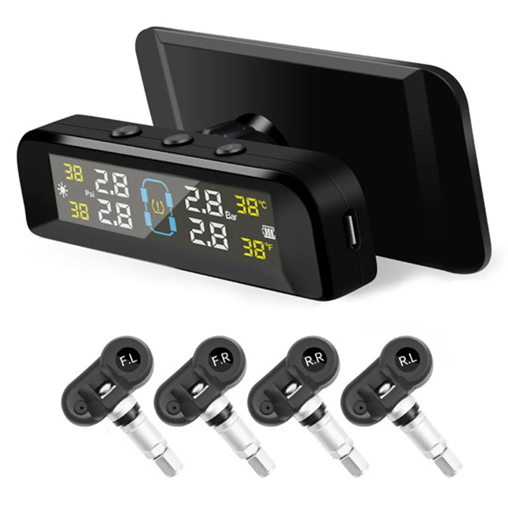 TY05 4 Internal Sensors Real Time Display Smart Tire Pressure Monitoring System for Car TPMS - 1
