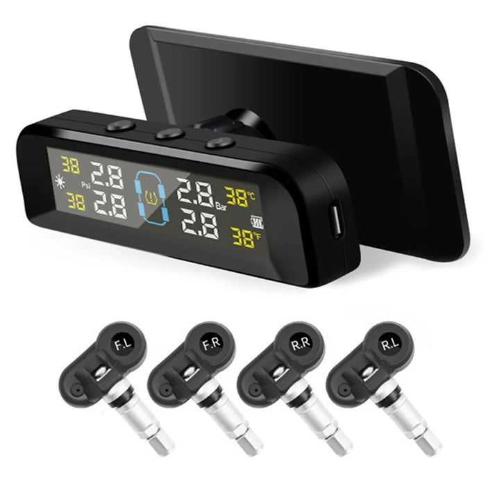 TY05 4 Internal Sensors Real Time Display Smart Tire Pressure Monitoring System for Car TPMS - 1