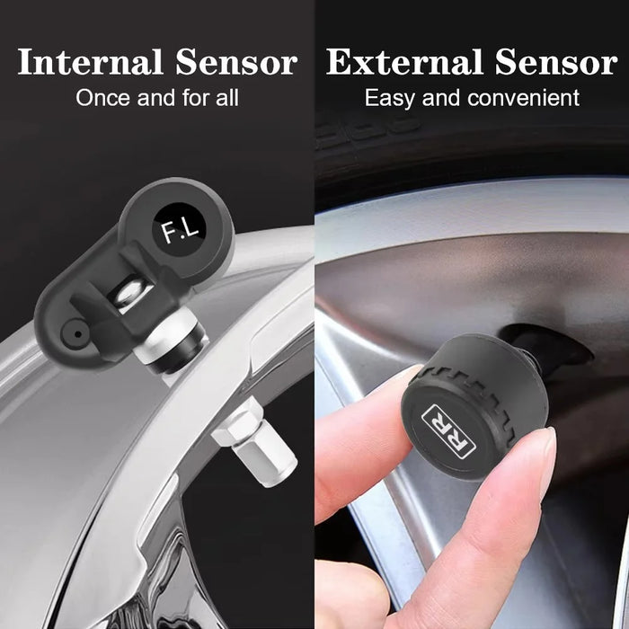 TY05 4 Internal Sensors Real Time Display Smart Tire Pressure Monitoring System for Car TPMS - 3
