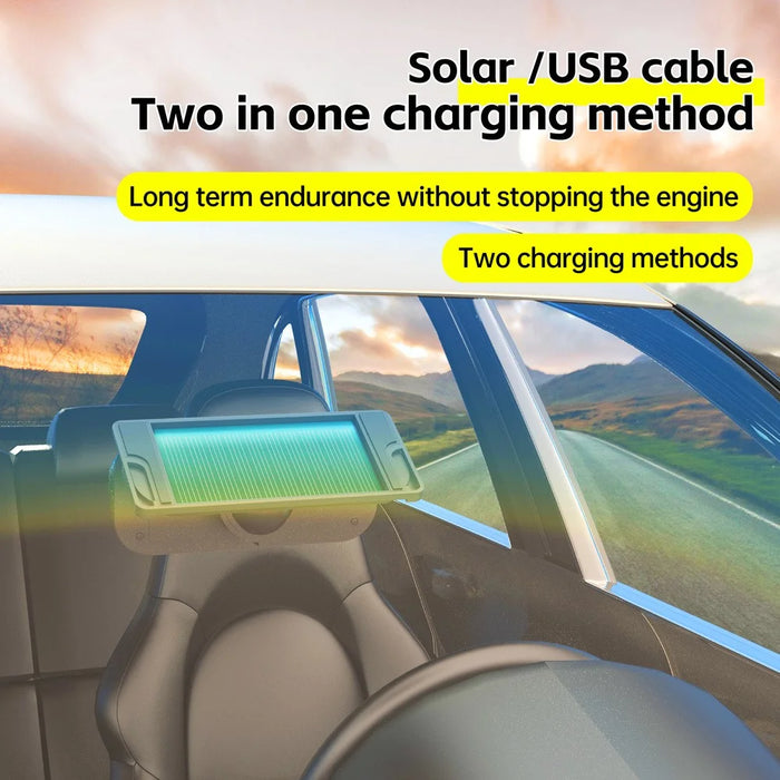 T13 Car TPMS Real Time Display Solar  /  USB Charging Tire Pressure Monitoring System with 4 Internal Sensors - 7