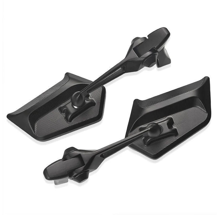 AOS5 1 Pair For Motorcycle Universal Rear View Mirror High Definition Rotatable Side Mirror, White - 2