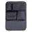 Car Seat Back Organizer Rhombus Texture PU Leather Multi-Pocket Storage Bag for Water Bottle  /  Umbrella Holder - 1
