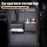 Car Seat Back Organizer Rhombus Texture PU Leather Multi-Pocket Storage Bag for Water Bottle  /  Umbrella Holder - 3