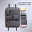 Car Seat Back Organizer Rhombus Texture PU Leather Multi-Pocket Storage Bag for Water Bottle  /  Umbrella Holder - 5