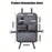 Car Seat Back Organizer Rhombus Texture PU Leather Multi-Pocket Storage Bag for Water Bottle  /  Umbrella Holder - 7