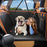 PU Leather Car Pet Seat Cover for Dogs Extended Hammock Scratch Resistant Backseat Protector - 1