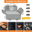 Paw Shape Mesh Window Pet Car Seat Cover for Back Seat Waterproof 600D Oxford Fabric Dog Hammock - 6