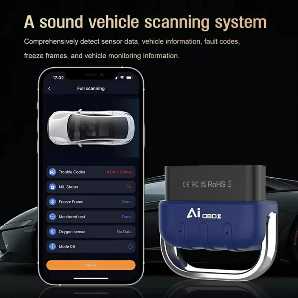 DA200 Bluetooth-compatible OBD2 Car Diagnostic Scanner Engine Fault Code Reader Vehicle Diagnostic Tool - 7