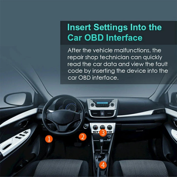 V011 Bluetooth-compatible OBD2 Car Diagnostic Scanner for iOS  /  Android Engine Light Fault Code Reader - 5
