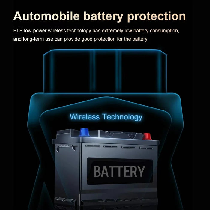 DA100 Bluetooth-compatible OBD Car Diagnostic Scanner Automotive Engine Fault Code Reader for Android iOS - 4