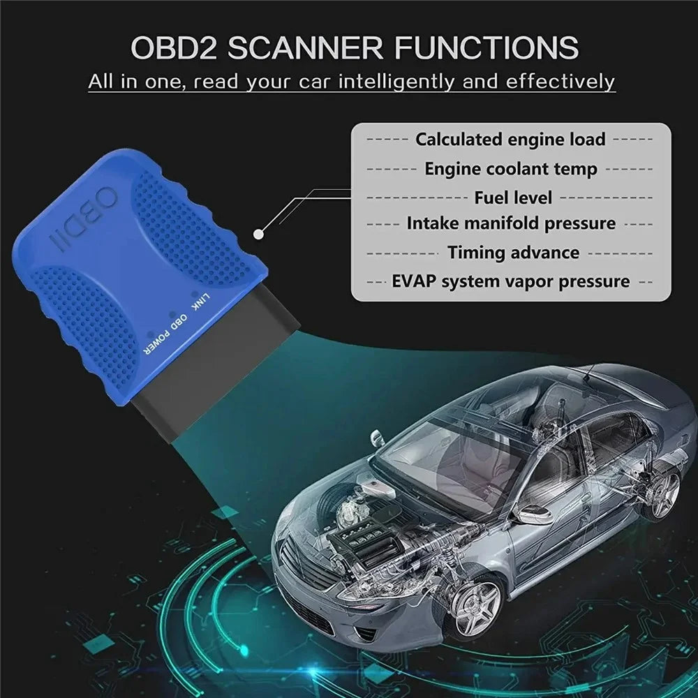 V30 OBD2 Scanner ELM327 Bluetooth-compatible Car Engine Diagnostic Code Reader Support Data Stream - 7