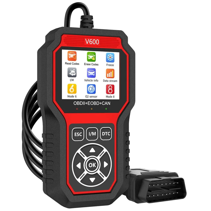 V600 OBD2 Car Diagnostic Scanner Battery Tester Engine Fault Code Reader Oxygen Sensor Diagnostic Tool - 1