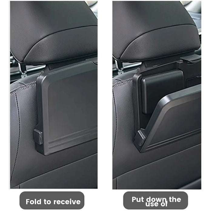 Plastic Car Seat Tray Table Foldable Backseat Desk for Eating Working Multi-Purpose Vehicle Organizer - 5