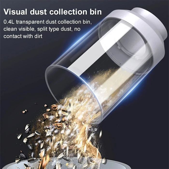 Brushless Motor Car Vacuum Cleaner 200W High Power Multifunction Handheld Cordless Suction Blower - White - 5