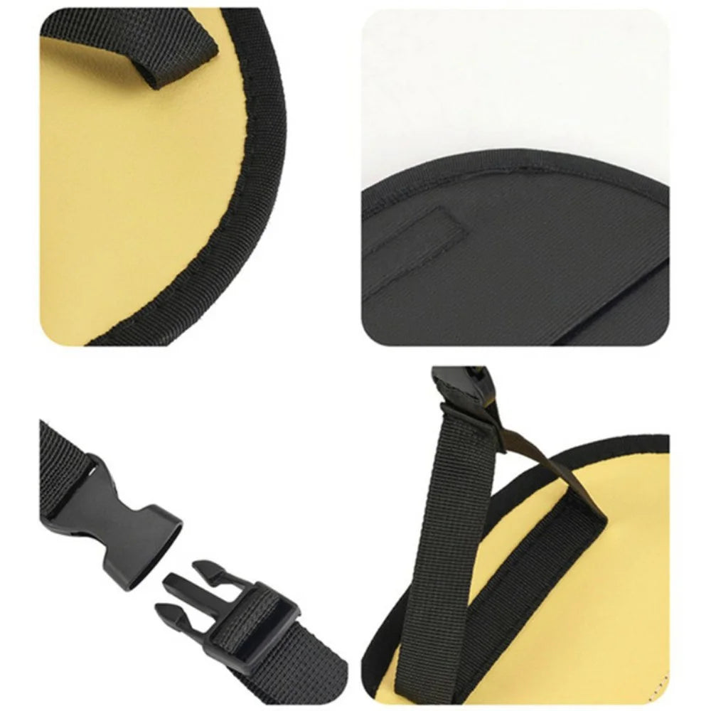 Cartoon Animal Portable Car Seat Footrest for Children Adjustable Height Back Seat Foot Support - Duck - 7