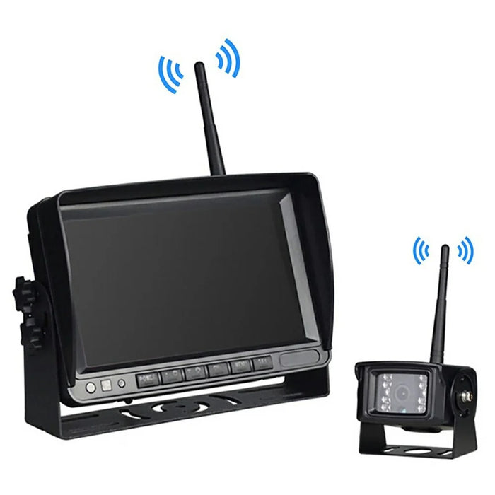 RG-126 7 Inch Digital Wireless HD Monitor DVR Real Time Recording Monitoring System for RV Truck Camper - 1