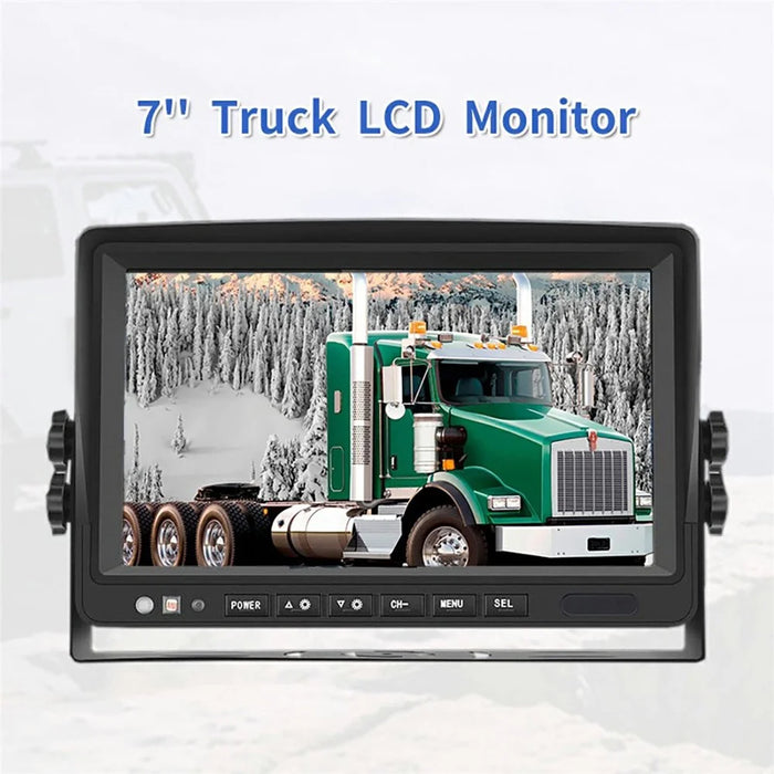 RG-126 7 Inch Digital Wireless HD Monitor DVR Real Time Recording Monitoring System for RV Truck Camper - 2