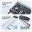 228W 9 in 1 Car Charger Fast Charging Adapter Cigarette Lighter Splitter with Independent Switch - 7