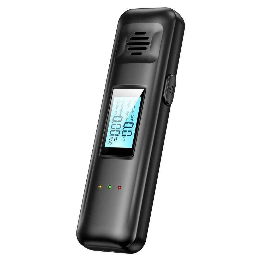 Portable Breathalyzer Drunk Driving Detection Non Contact LED Display Digital Alcohol Tester - 1