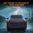 Waterproof Outdoor Car Cover for Sedan SUV Hatchback UV Protection Cover with Reflective Strips, Black+Blue - 3L (4.4-4.6m) - 2
