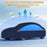 Waterproof Outdoor Car Cover for Sedan SUV Hatchback UV Protection Cover with Reflective Strips, Black+Blue - 3L (4.4-4.6m) - 6