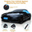 Waterproof Outdoor Car Cover for Sedan SUV Hatchback UV Protection Cover with Reflective Strips, Black+Blue - 3L (4.4-4.6m) - 7