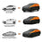Waterproof Outdoor Car Cover for Sedan SUV Hatchback UV Protection Cover with Reflective Strips, Black+Orange - 3L (4.4-4.6m) - 6