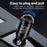 P90 3.1A 30W Fast Car Charger QC3.0 Type-C + PD USB Dual Port Charging Adapter with Pull Ring - 4
