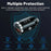 P90 3.1A 30W Fast Car Charger QC3.0 Type-C + PD USB Dual Port Charging Adapter with Pull Ring - 5