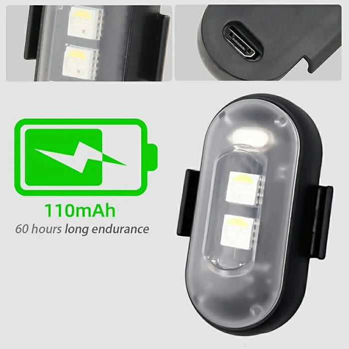 Magic Tape Fixing Remote Control Wireless LED Strobe Light for Car / Motorcycle / Drone 8 Colors 10 Modes Warning Lamp - 5