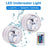 2Pcs RGB LED Underwater Light 16 Colors Fish Tank Decorative Light IP68 Waterproof Submersible Pool Lamp with Remote - 7
