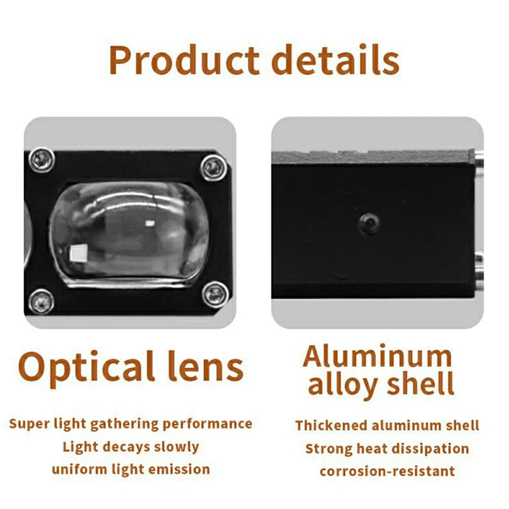 V80 3-LED Headlight for Motorcycle 40W Waterproof Car Auxiliary Lamp High Low Beam with Cooling Fan - 5