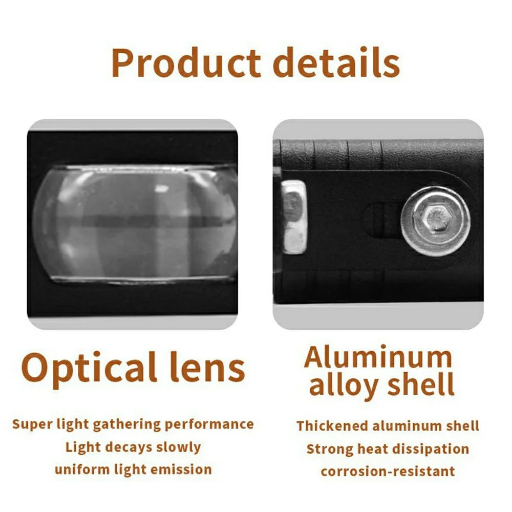 V81 4-LED Headlight for Motorcycle 50W Waterproof Car Auxiliary Lamp High Low Beam with Cooling Fan - 6