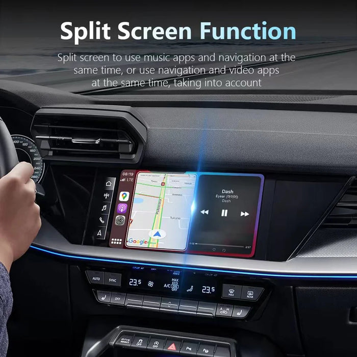 2 in 1 AI Box CarPlay Android Auto Wireless Car Upgrade Adapter Support Navigation Music HD Mirroring - 7