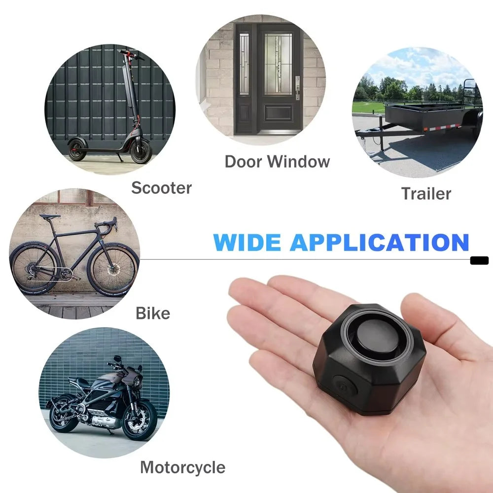 SF32 Waterproof Motorcycle Anti Theft Alarm USB Rechargeable Wireless Bicycle Alarm System with Remote - 6
