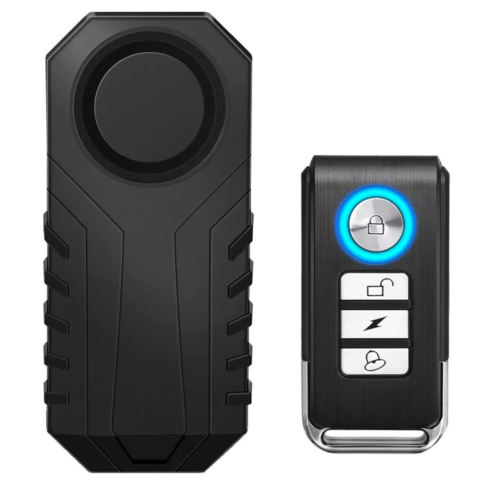 SF22R+03C Wireless Anti Theft Alarm System for Motorcycle Bicycle Remote Control Vibration Detection Device - 1