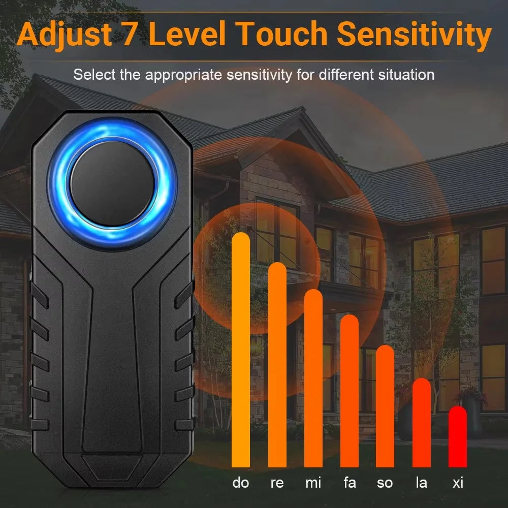 SF22R+09C Wireless Motorcycle Alarm System with Remote Control USB Rechargeable Waterproof Bicycle Anti Theft Device - 6