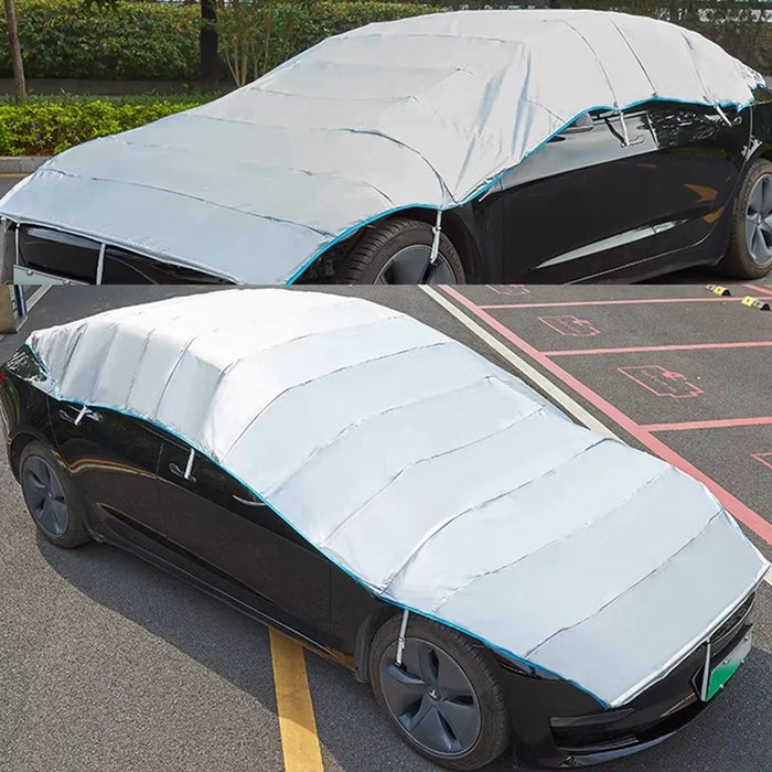 Size M For SUV 210D Oxford Fabric Waterproof Cover Sun Snow Protection Elastic Car Cover - 6