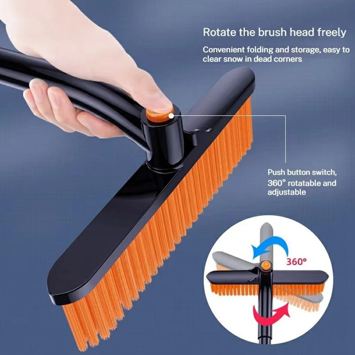 ST-3908 Telescopic handle Windshield Cleaner for Vehicles 2 in 1 360 Degree Rotatable Car Snow Brush Ice Scraper - 4