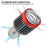 Motorcycle Dual Lens Projector LED Headlight High Low Beam Waterproof Electric Vehicle Front Lamp - White Light - 5