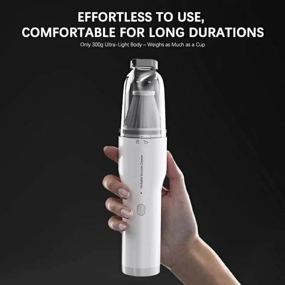 Portable Wireless Handheld Vacuum Cleaner Metal Filter High Power Suction Blower for Car Home - 4