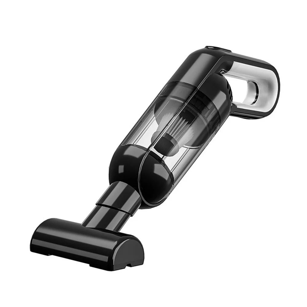 Handheld Car Vacuum Cleaner 8kPa Powerful Suction Low Noise Cordless Dust Blower with LED Light - Black - 2